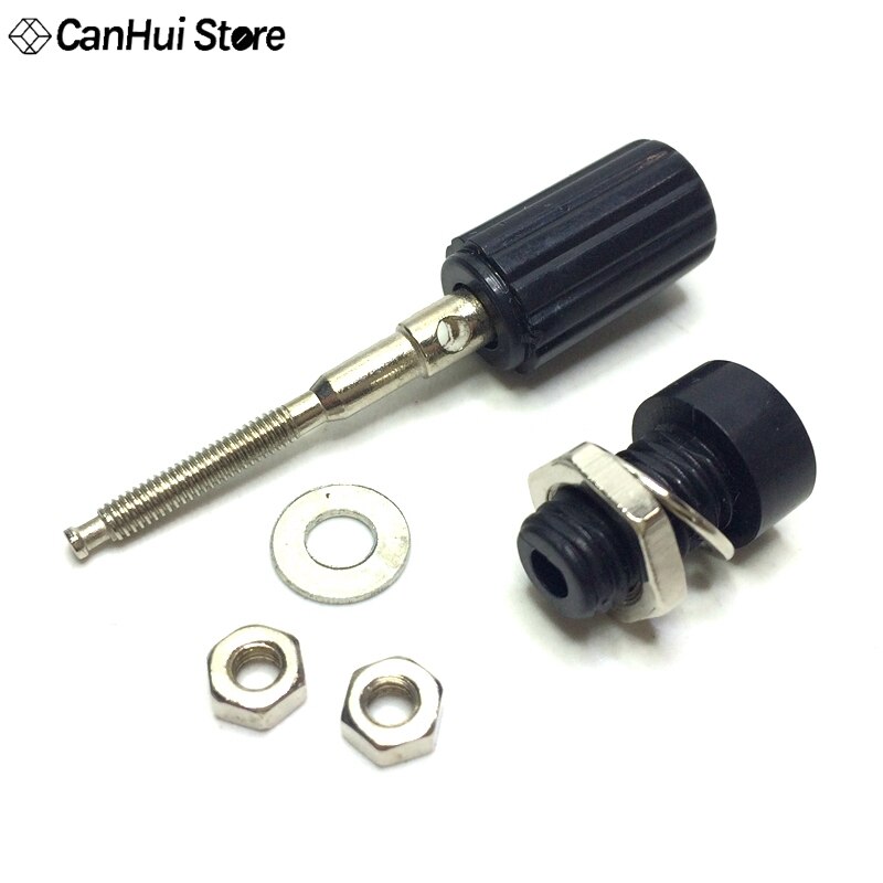 10pcs 4mm long Needle Terminal Test Socket Banana Stand Instrument Wiring Terminal Red Black Yellow Blue Green Connection