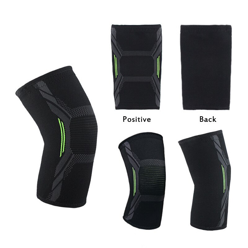 Kneecap Knee Gear Sports Safety Sportswear Four Way Stretch Knit Nylon Knee Pads Breathable Cycling Elbow Bike