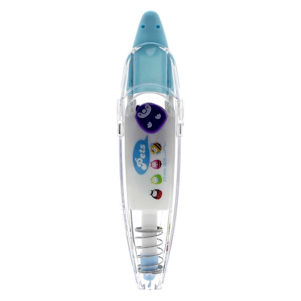 Cinta de corrección decorativa de 4 colores, novedad, suministros para oficina escolar, Corea, cordón para etiquetas clave, firmar para estudiantes, 1 Uds.: Blue