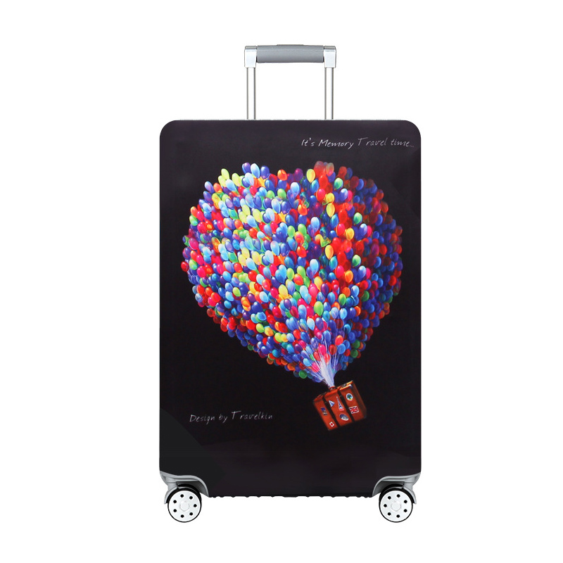 luggage protector cover travel trolley suitcase elastic protective cover for 18-32 inch traveling accessories suitcase case H181: balloon / M