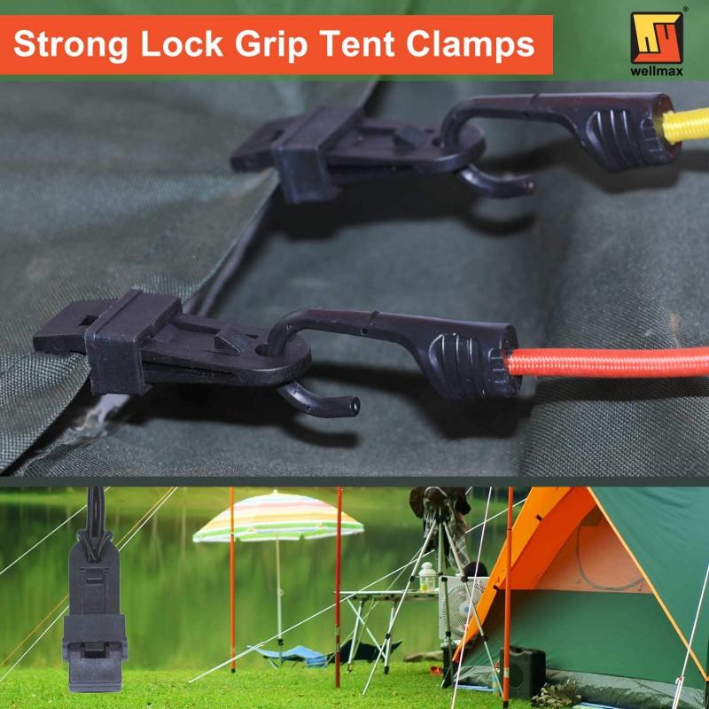10/1Pcs Tent Luifel Clip Outdoor Wind Touw Klemmen Luifel Wind Touw Clips Camping Tent Accessoires