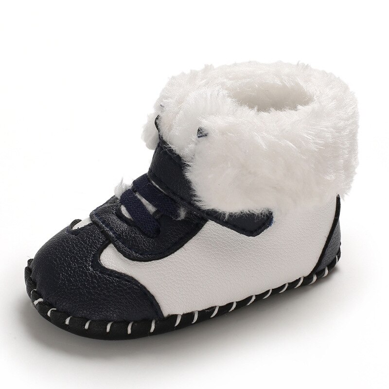 Winter Plush Warm Baby Boy Girl Boots PU Kids Boots Anti-slip Baby Soft Soled Boots Newborn Infant Toddler Baby Schoenen: style 1 / 7-12 Months