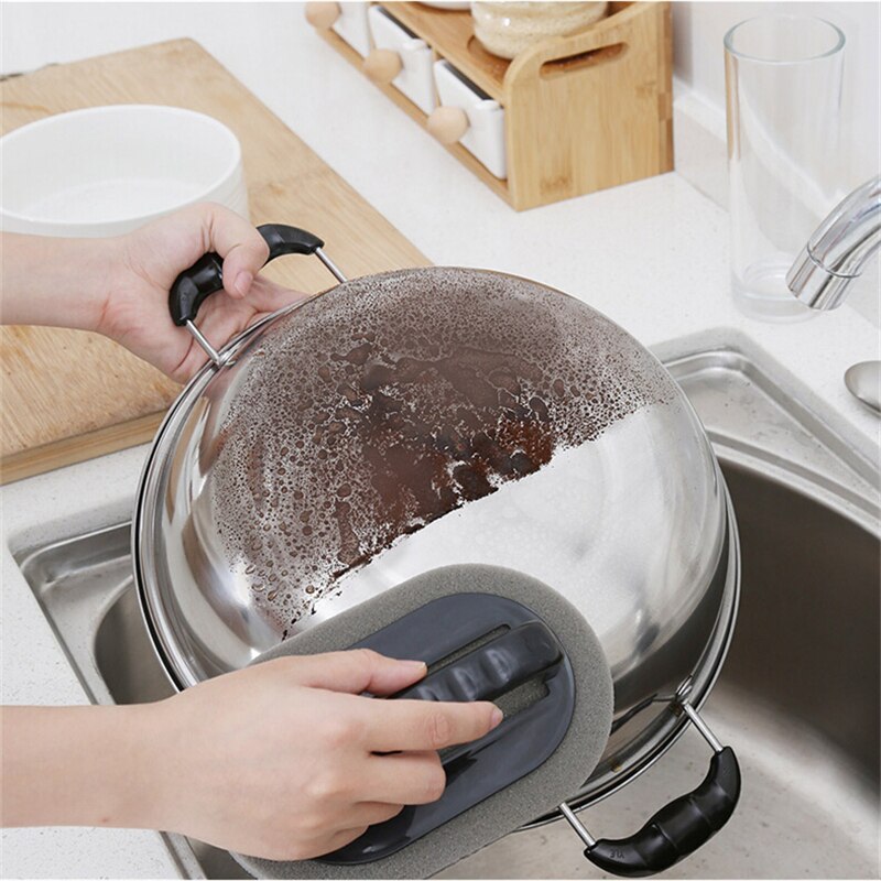 Kitchen Accessories Magic Strong Decontamination Bath Brush Removing Rust Eraser Sponge Tiles Brush Cleaning Tools Kitchen Goods
