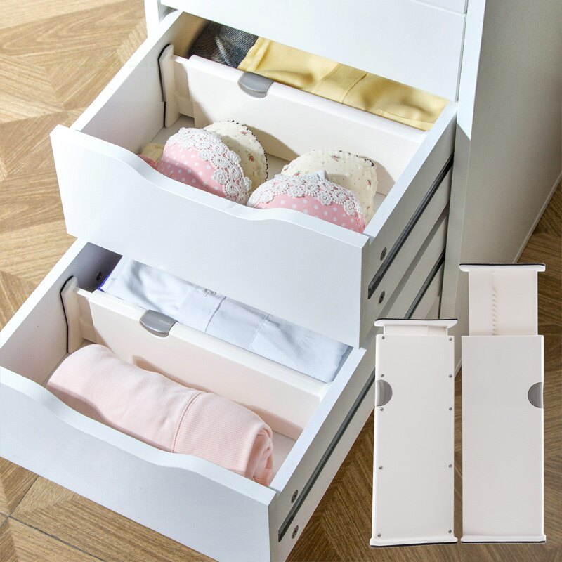 Lade Telescopische Divider Garderobe Lade Telescopische Divider Garderobe Gelaagde Plastic Baffle Board Opslag En Sorteren Partitie