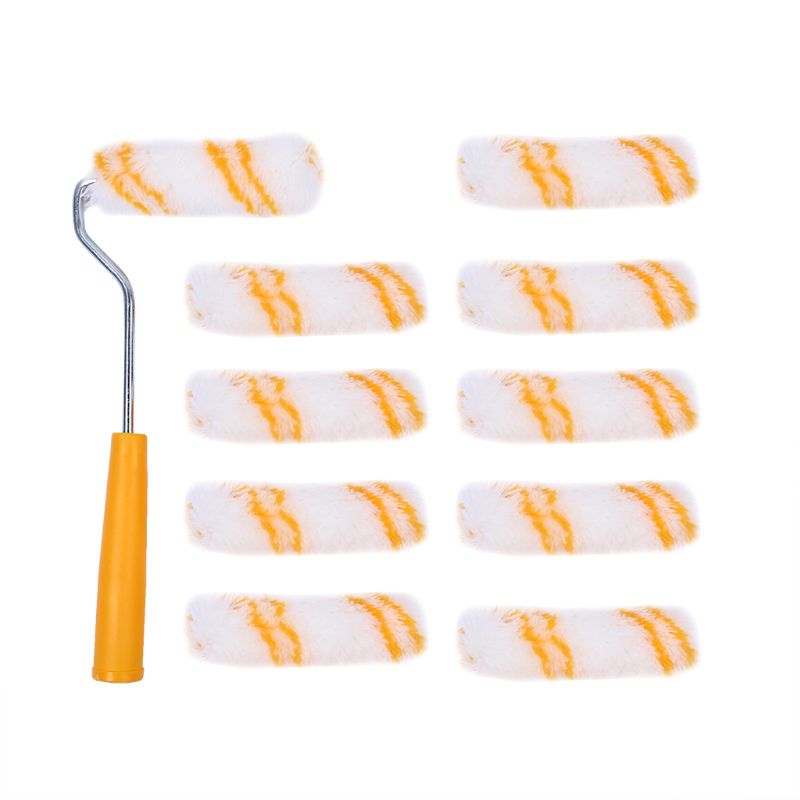 Herramientas de pintura de pared cepillo mango herramienta reemplazable 10 piezas Kit de herramientas