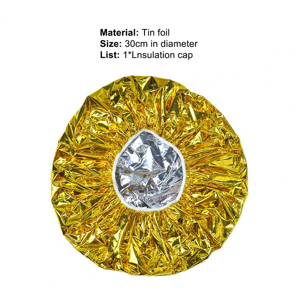 Useful High Elasticity Tin Foil Conditioning Cap Good Insulation Process Quickly Hair Treatments Coloring Processing Cap