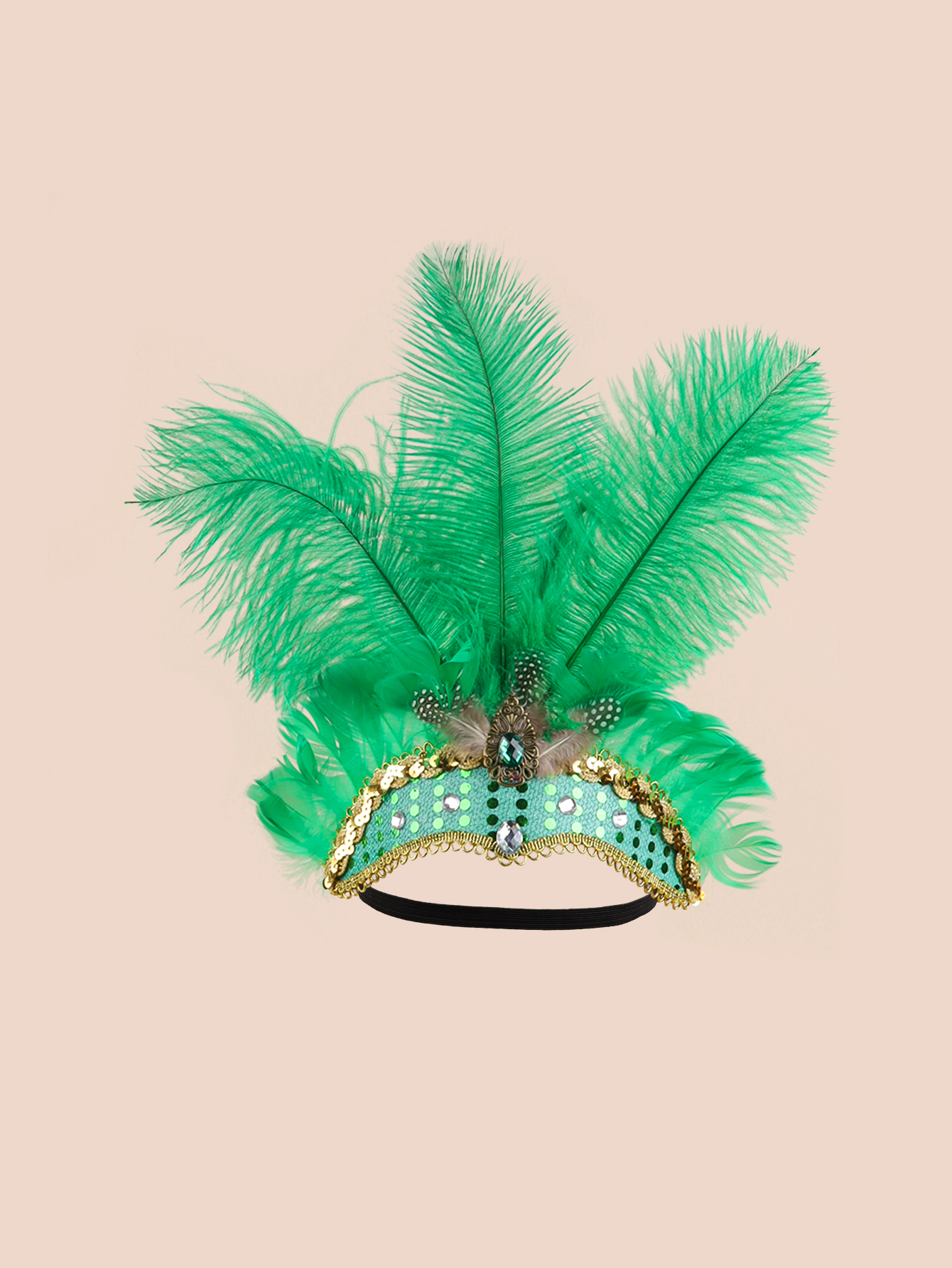 Karneval fjer hovedbeklædning jul showgirl pandebånd hovedbeklædning hawaii halloween hårbånd fjer hovedbeklædning hårtilbehør