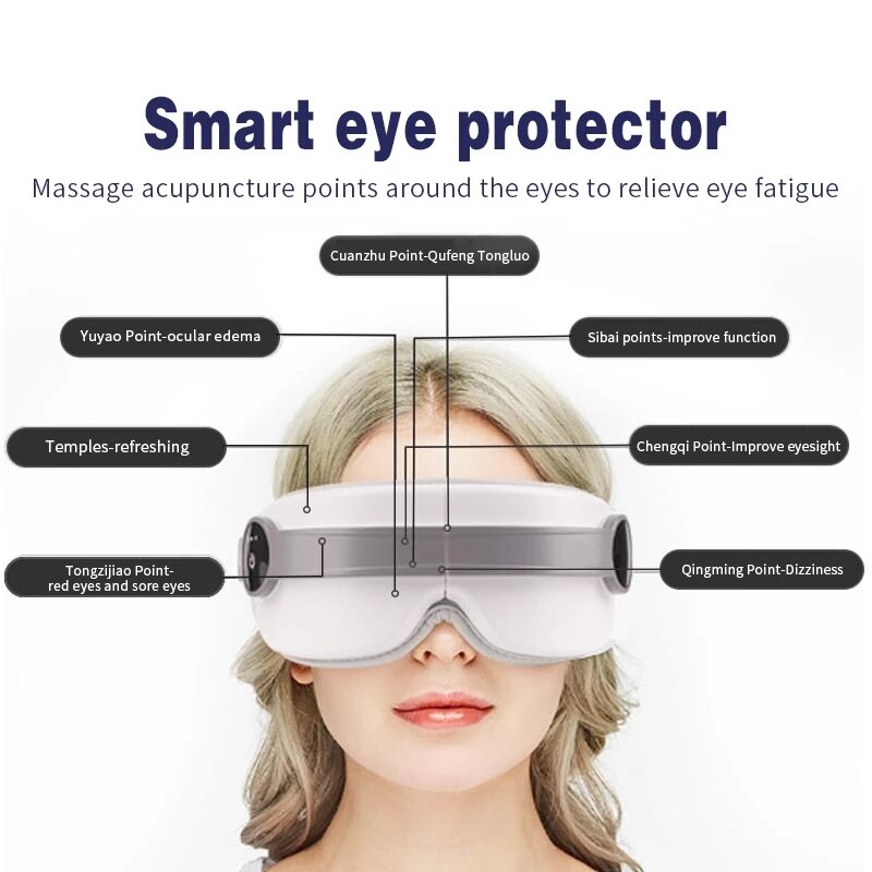 Auge Massage Augenschutz Instrument Wiederaufladbare Intelligente Heiße Kompresse Auge Massagegerät Vibration Pflege axial Stange Erwachsene/Art