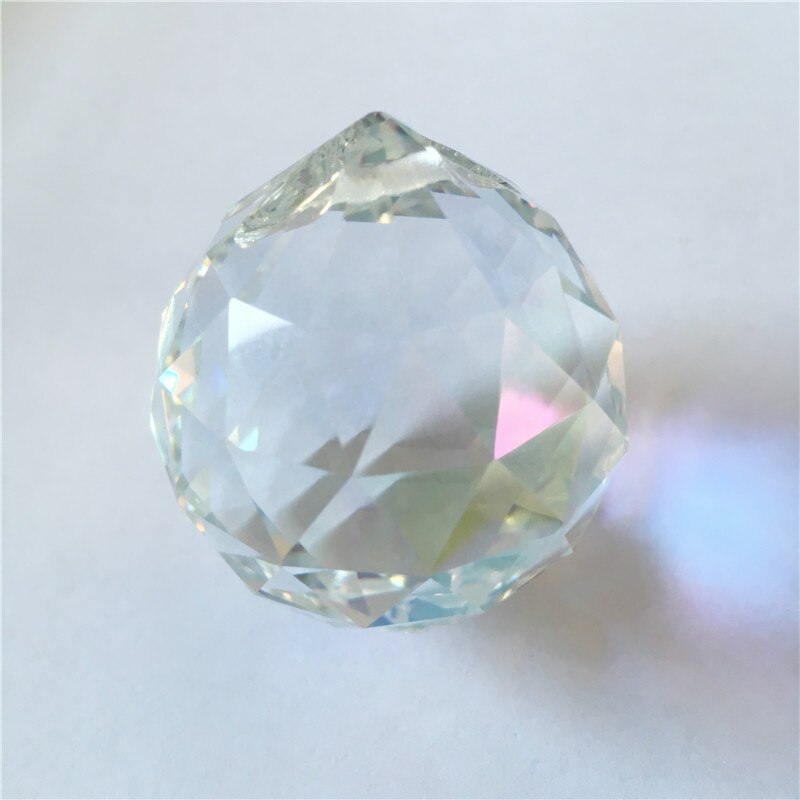 10 st / parti 40mm ab färg kristallkrona boll hängande bollar glas prisma hängen boll belysning prisma hängen boll för