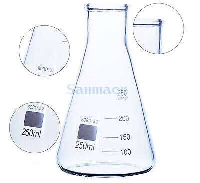 2000ML stożkowa kolba erlenmeyera G3.3 szkło borokrzemianowe materiały laboratoryjne