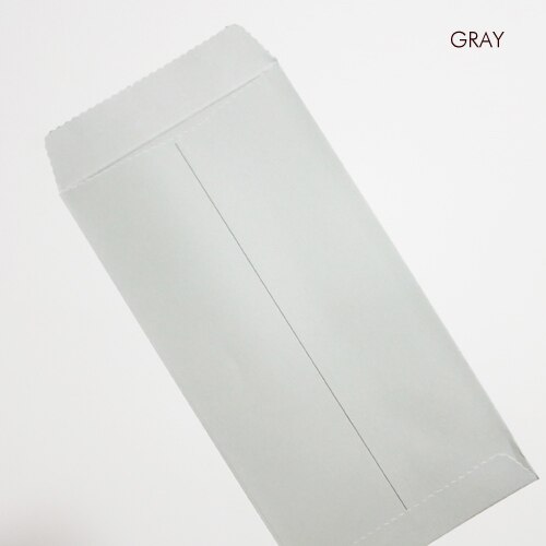 50 pcs 170x85mm (6.6 "x 3.3") couleur papier enveloppe verticale Style chinois enveloppe: Gray