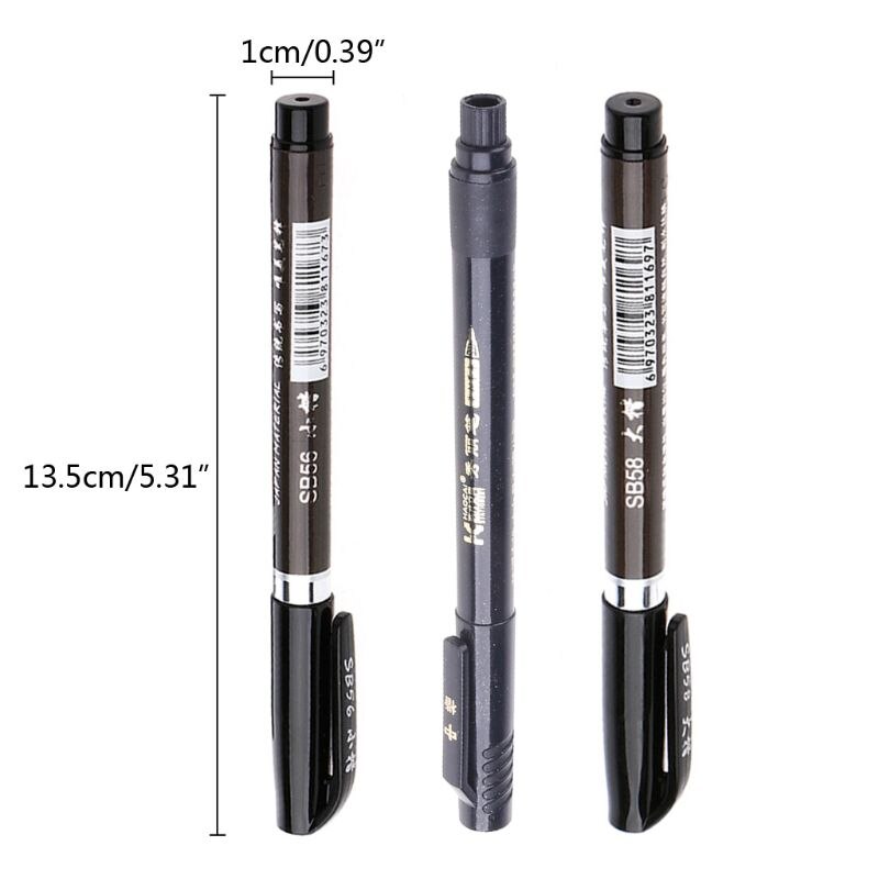 Lápiz de tinta para pinceles de caligrafía japonesa y China, herramienta de escritura y dibujo artesanal K43B, 1 unidad