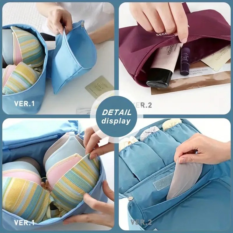 Cosmetisch ondergoed organisator Lingerie BH Reisorganisator Opbergtas Bagage Kofferzakje Zip Cases Kleding BH