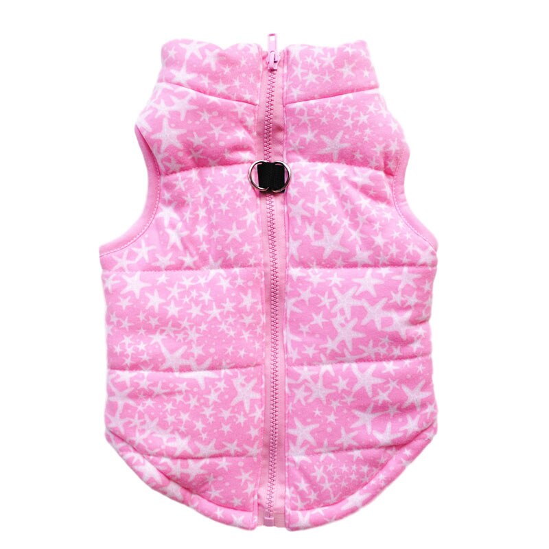 Waterproof Dog Coat Winter Dog Clothes for Small Dog Jacket Vest Costume Chihuahua Coat with Traction Buckle Pet Clothing Xs-Xl: Pink / L