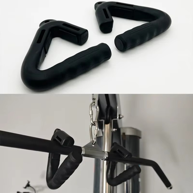1 Pair Pull-up Handle Multi Functional Fitness Grip Deadlift Lat Pulldown Rowing Handles Weights Workout Equipments Home Gym