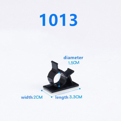 10pcs 0810/1013/1316/1720mm Cable Clips Adhesive Cord Management Wire Holder Organizer Clamp Fasteners Mayitr: 1013black