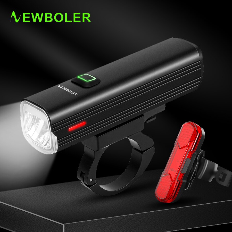NEWBOLER – lampe de poche pour vélo 1000 Lumen, ensemble de feux avant et arrière, étanche, phare vtt, 4800mAh, accessoire de cyclisme