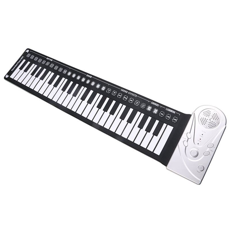 Multi estilo portátil 49 teclas de silicone flexível rolam acima piano dobrável teclado eletrônico para crianças