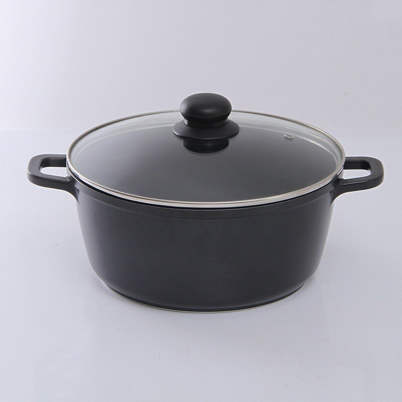 Japanese-style Aluminum Home Multi-function Non-stick Cooker Universal Back-end Binaural Soup Pot Cookware for gas