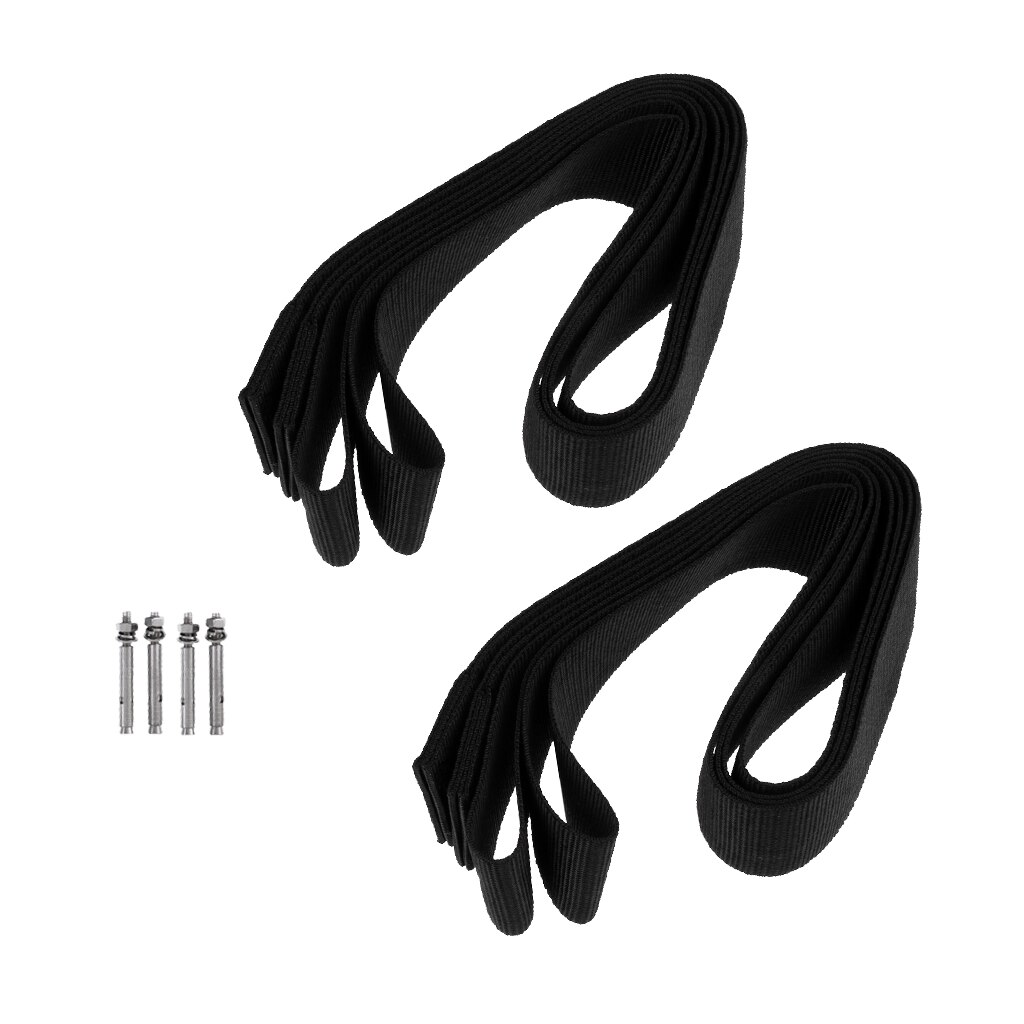4Pcs Strong SUP Board Surfboard Sling Straps Garage Wall Rack Storage Holder