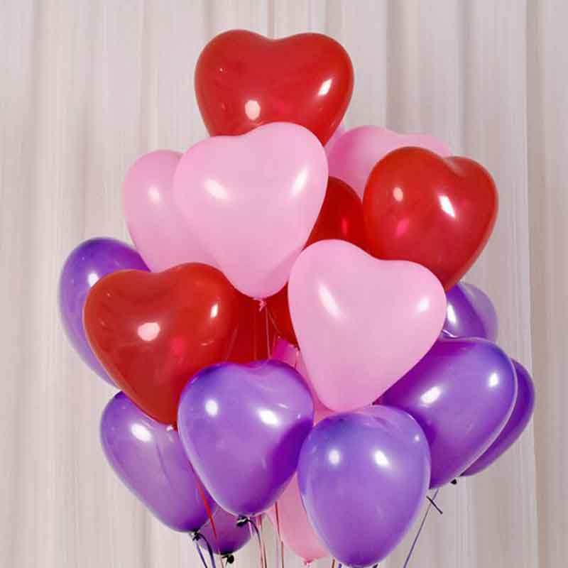 10Pc Red Pink Balloons 10Inch Love Heart Latex Balloons Wedding Marriage Birthday Party Decor Inflatable Helium Globos Proposall