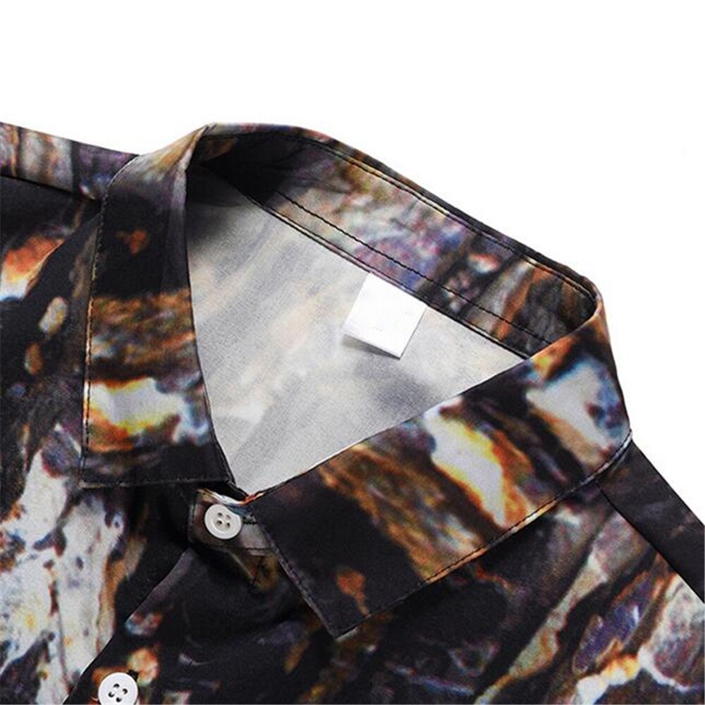 Zomer Mens Shark Shirts Korte Mouw Afdrukken Slim Mannen Blouse Casual Kleding Strand Overhemd