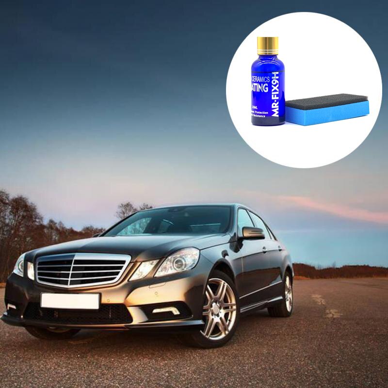 Capa de cerámica líquida para coche, revestimiento de vidrio hidrofóbico, cuidado de pintura de motocicleta, antiarañazos, detalles automáticos, esmalte de cristal para coche