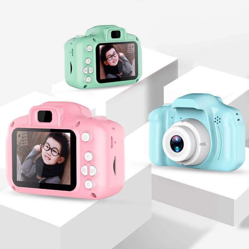 Mini caméra vidéo numérique pour enfants, Rechargeable, antichoc, 8mp HD, enregistrement vidéo, Selfie, rose, vert, bleu