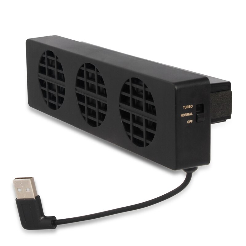 XINYUANSHUNTONG, DC 5V, 3 ventiladores, súper enfriador de ventilador de refrigeración USB externo para consola de interruptores Nintendo