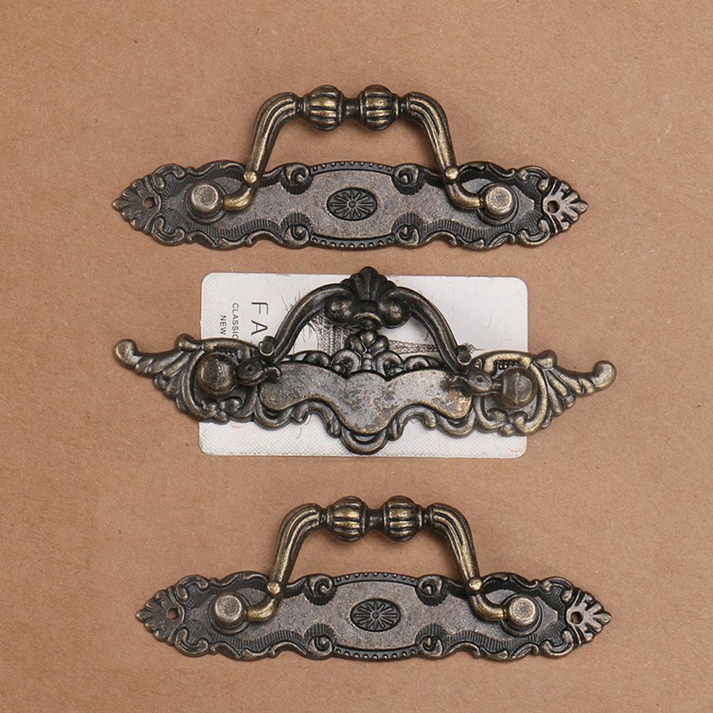 Antique Bronze Pull Handles for Drawer Cabinet Door Wooden Chest Box Bin Metal Drawer Pulls Handles Wardrobe Closet Pulls Handle