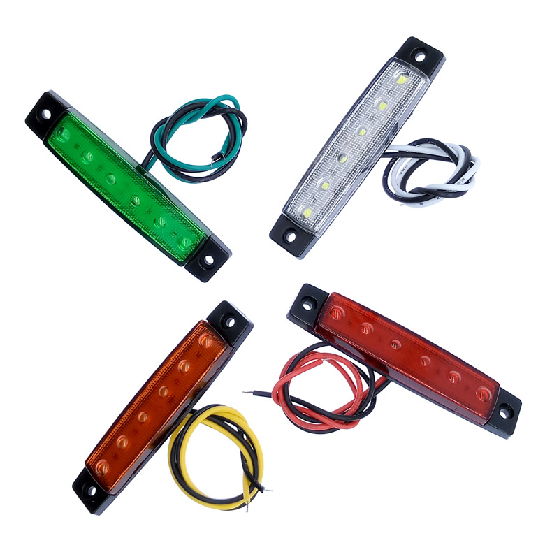 Luz LED para coches, camiones, remolques, luces de liquidación para remolque, barco, luz indicadora, luces para camiones, 2 piezas, 12V, 24V