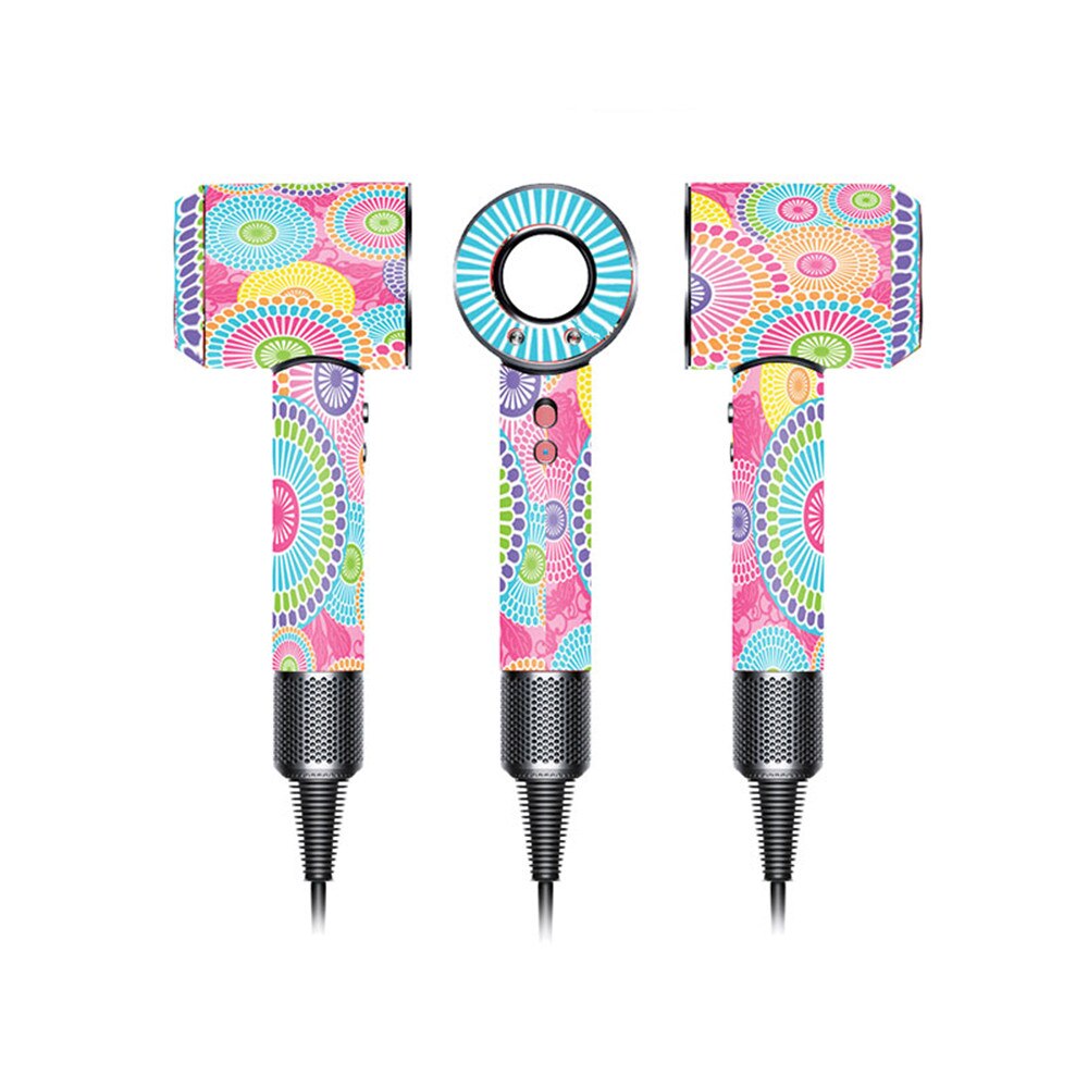 blower accessory dyson hair dryer stickers vinyl colorful wrap decals skins: TN-DSCFJ-0093