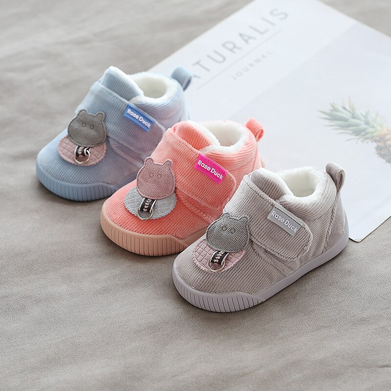 hiver infantile enfant en bas âge bottes bébé filles bottes de neige fond mou de en peluche dessin animé enfants enfants chaussures de plein air