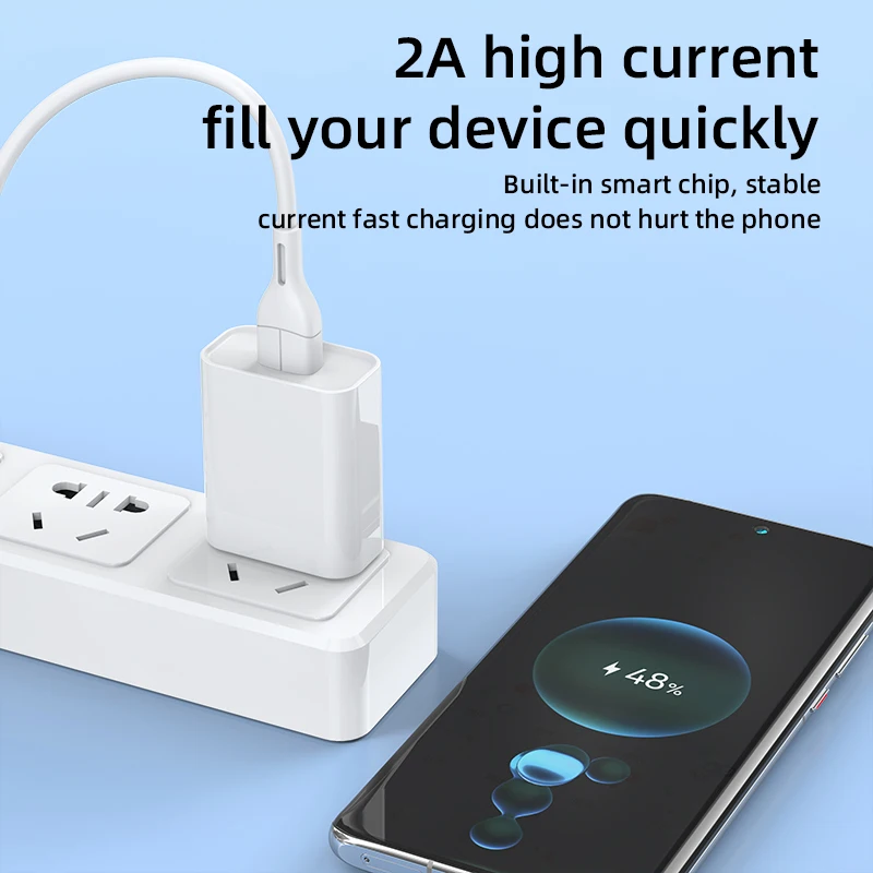 USB-oplader voor mobiele telefoon Snelle oplader met EU/US-stekkeradapter voor internationale reislader voor iPhone en Android