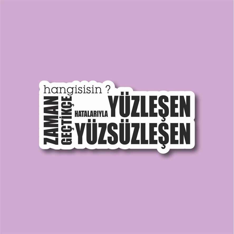 Wanneer Geçtikce Laptop En Telefoon Sticker-Decal Max.8cm