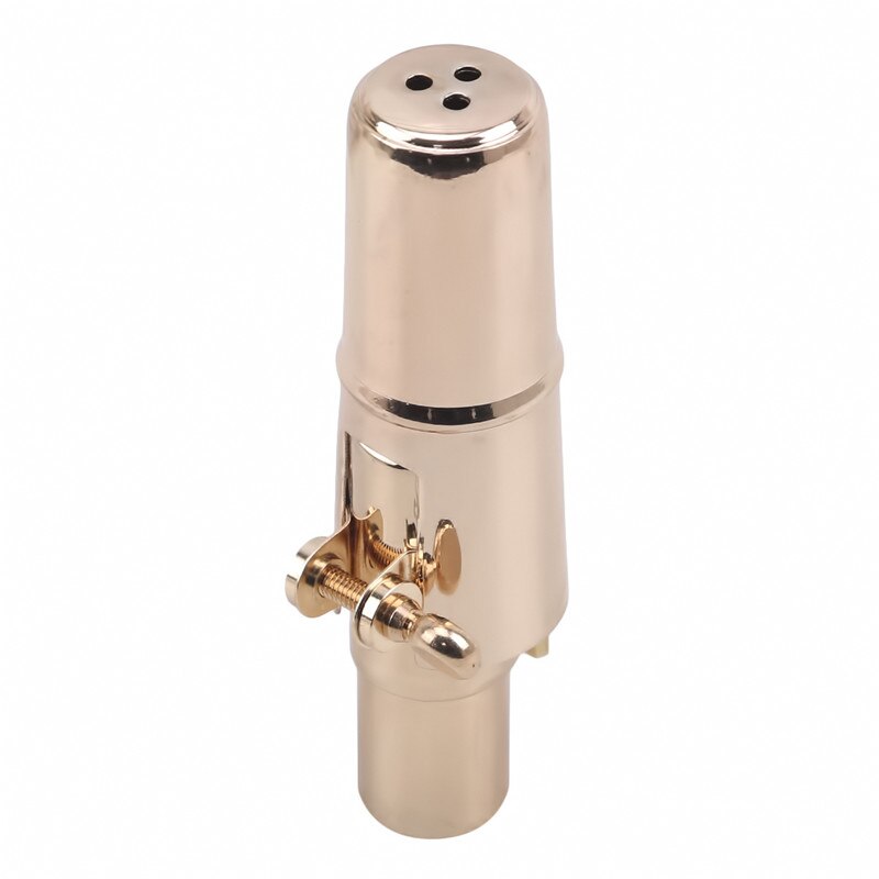 Professional Gold-Plated Alto Saxophone Mouthpiece - Metal with Cap & Ligature - Special Tone Chamber