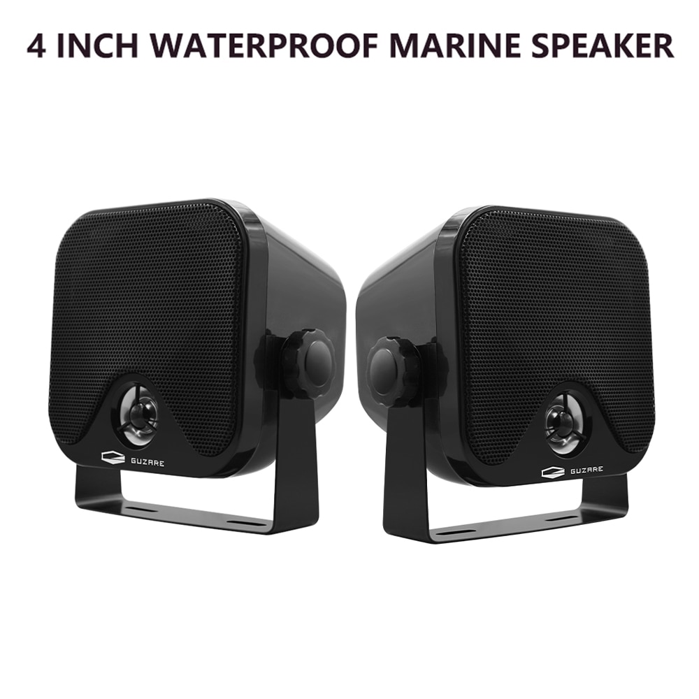 4 Inch 100W Marine Waterproof Speakers Heavy Duty Box Surface Mount Outdoor Speakers For Golf Cart ATV UTV Pool Truck Motorcycle