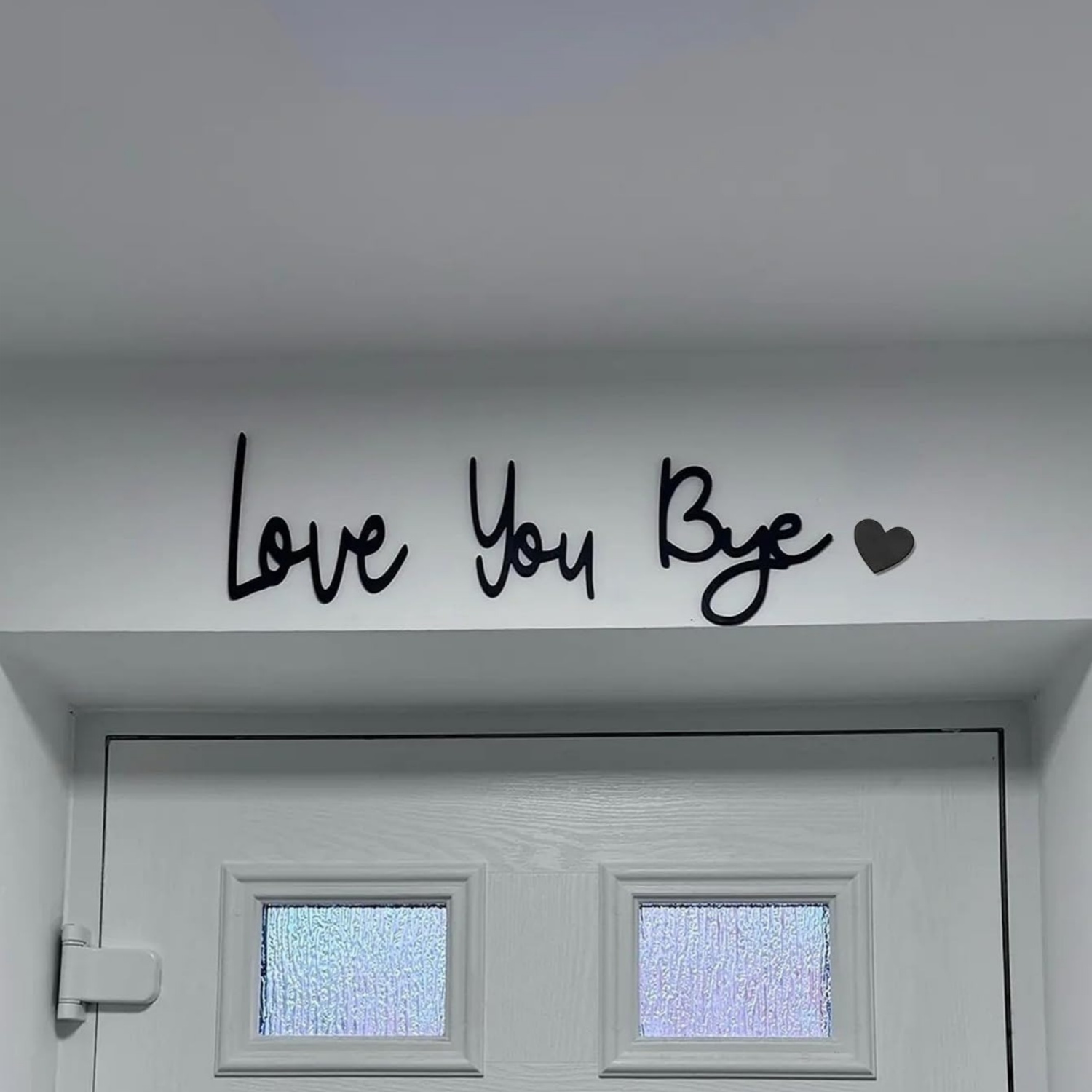 Love You Bye Sign Boven Deur Topper Decoratie Muurkunst Houten Script Decor voor Deur Thuis Valentijnsdag Bruiloft Thanksgiving Cadeau