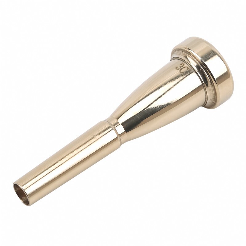 Boquilla de trompeta Meg 3C/5C/7C tamaño para principiantes de Bach, piezas de accesorios musicales de trompeta o ejercitador de dedos: Gold7C