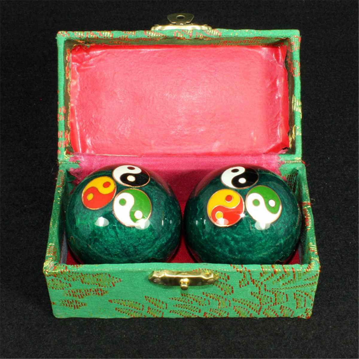 Bolas de meditación China para la salud diaria dedo mano ejercicio alivio estrés Baoding bolas de masaje terapia de relajación bolas de mano 47mm