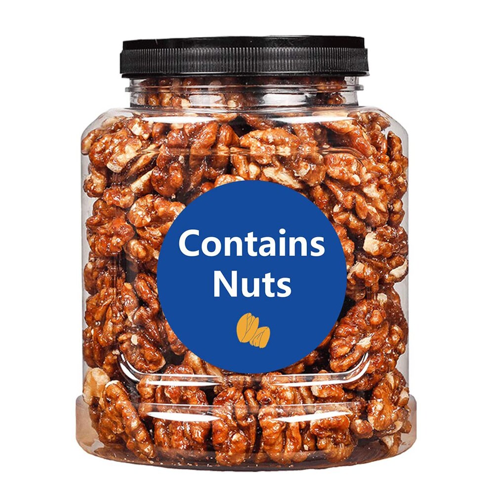 Contains Nuts Labels 1 Inch Round Circle Dots 500 Pcs Per Roll