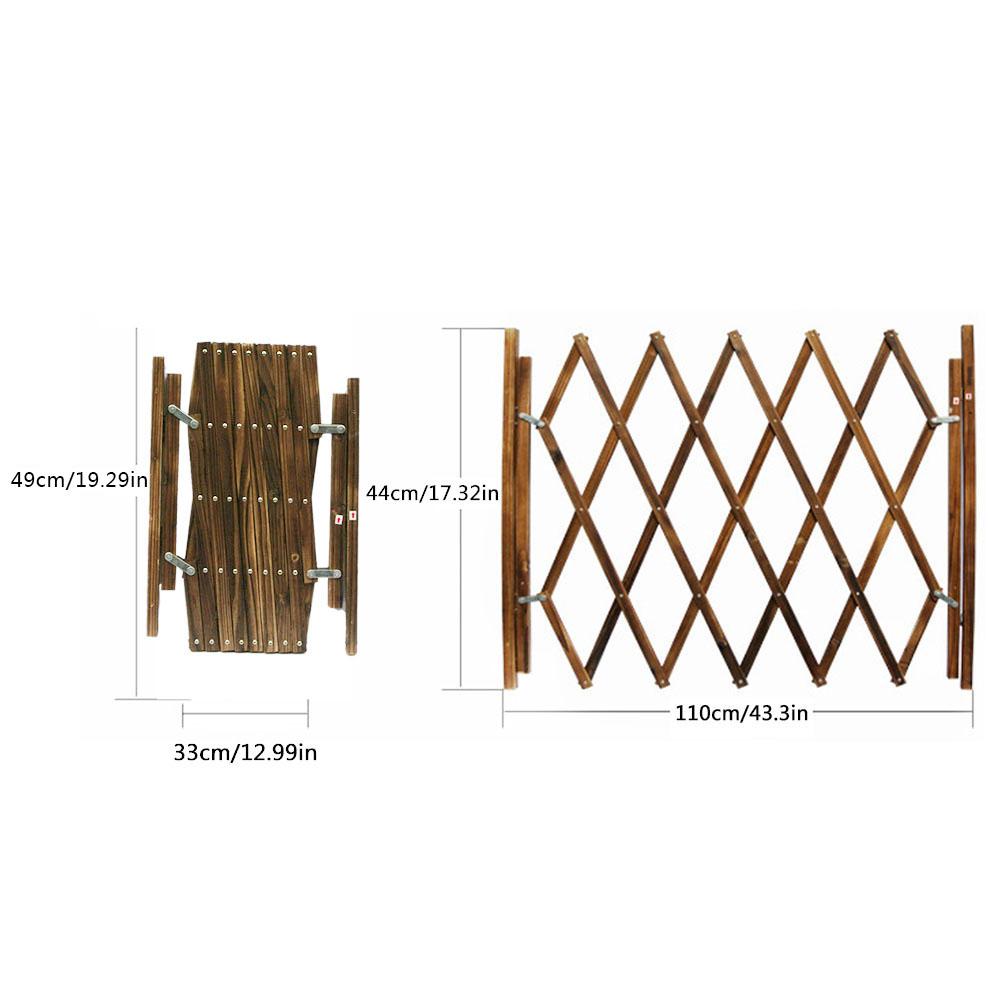 Carbonized Pet Gate Dog fence Retractable Fence Dog Sliding Door Children's Playpen