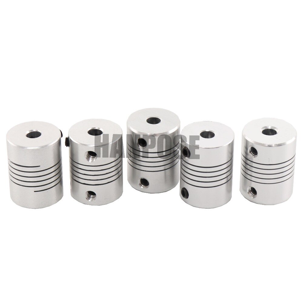 D19*L25 Aluminium CNC Stepper Motor Flexible Shaft Coupling Coupler Encoders Engraving Machine ID3 4 5 6 6.35 7 8 9 10mm