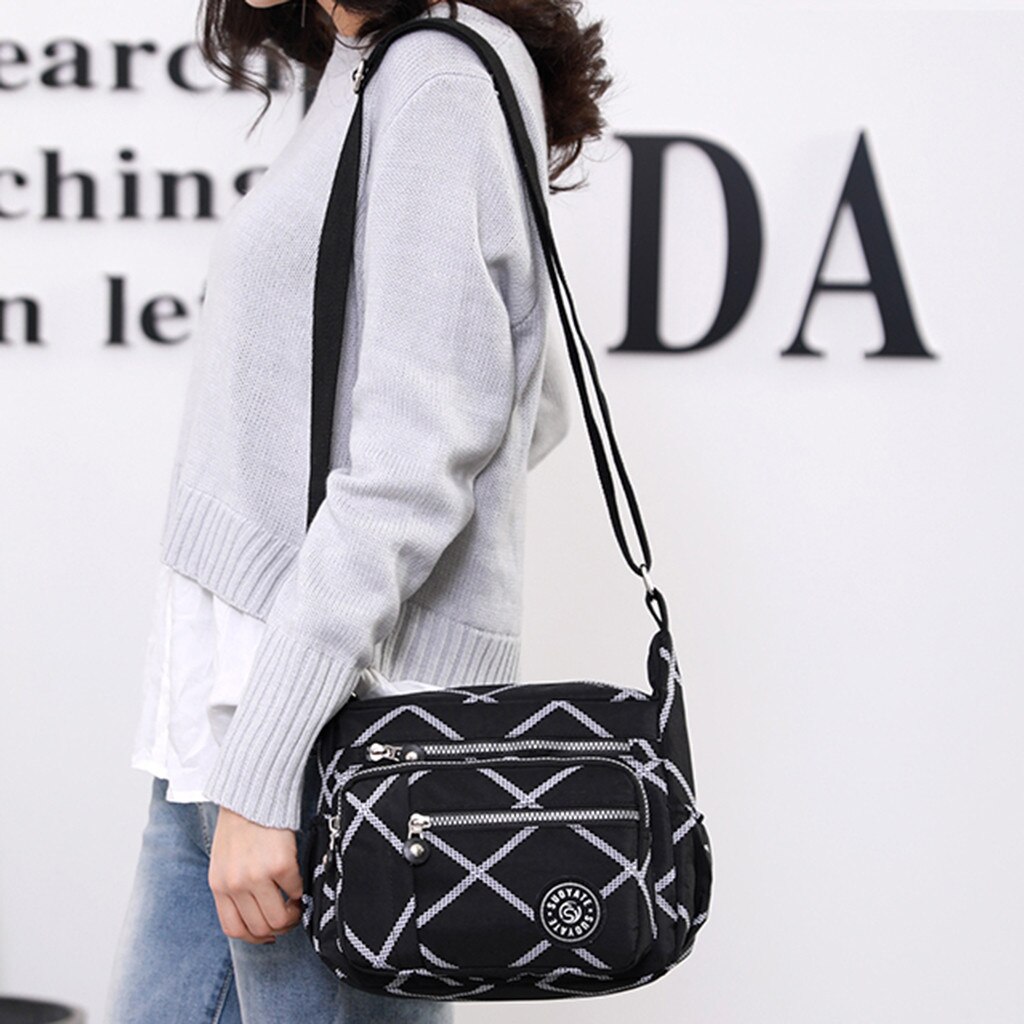 Women Messenger Bags for Women Waterproof Nylon Handbag Female Shoulder Bag Ladies Crossbody Bags Ladies Zipper Handbag