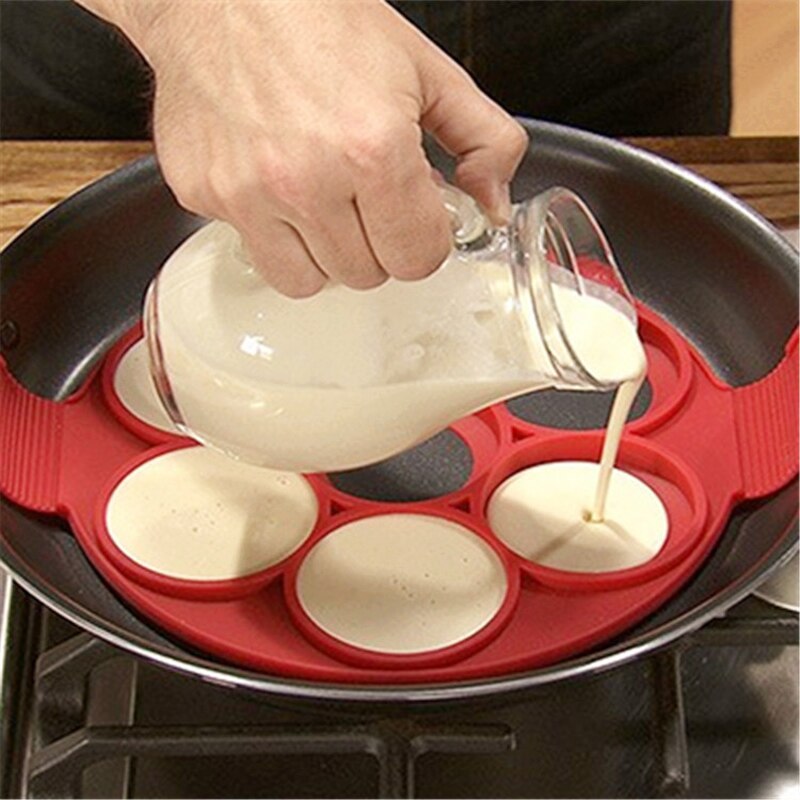Pancake Maker Nonstick Cooking Tool Round Heart Pancake Maker Egg Cooker Pan Flip Eggs Mold Kitchen Baking Accessories