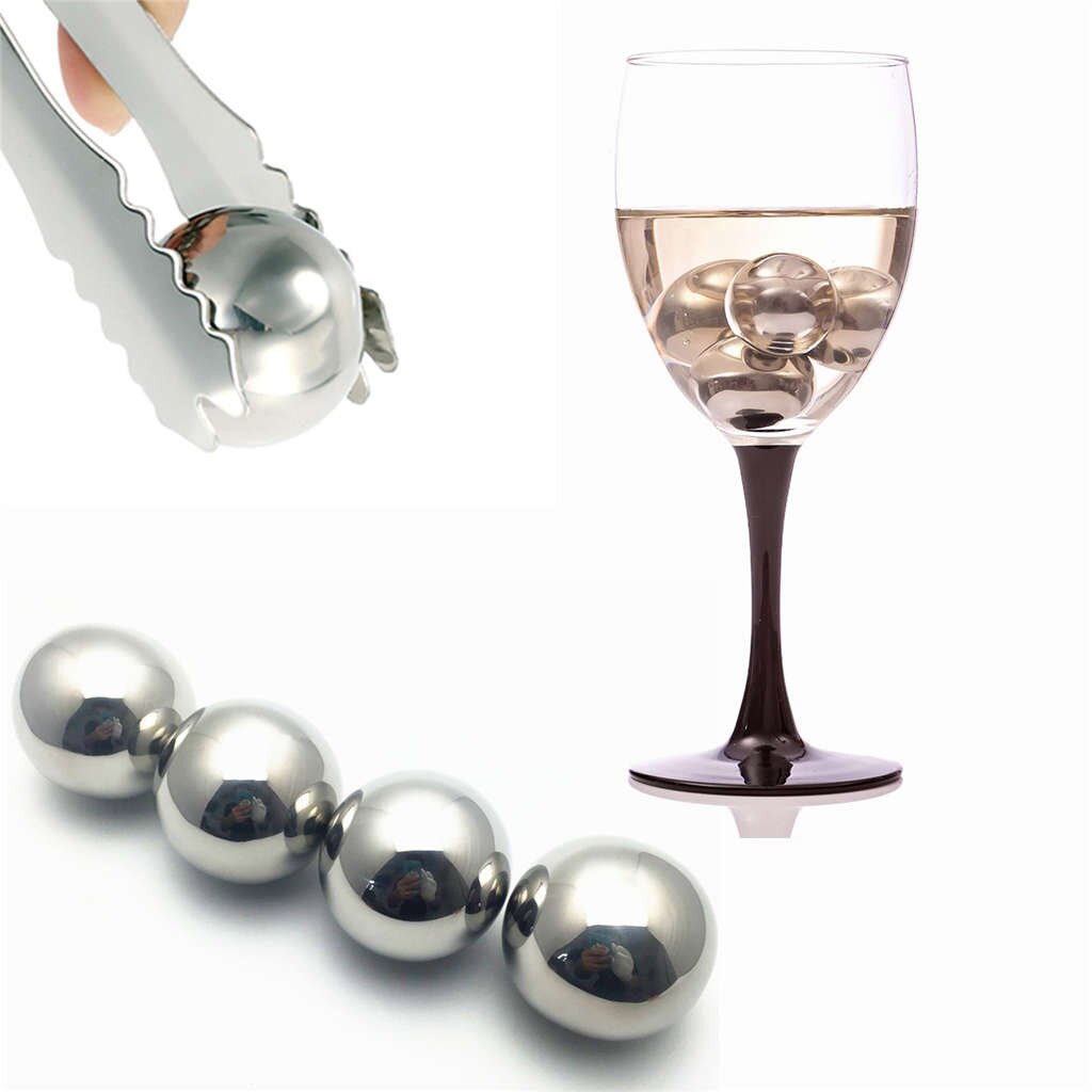 Stainless Steel Ice Cubes, Reusable Chilling Stones For Whiskey Wine, Keep Your Drink Cold Longer #TD: E