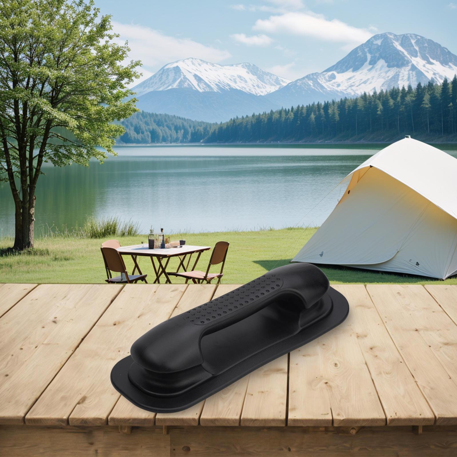 Rail Boat Grab Handle Dinghy Inflatable Boat Side Mount Accessories Black/Gery Handle Rail PVC Rubber Brand