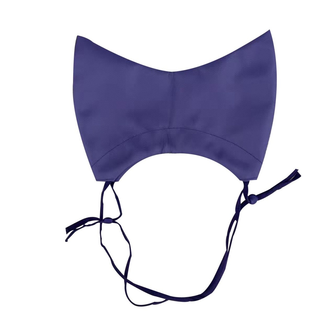 Cat Shower CapAdjustable Pet Grooming Hat Waterproof Bathing Hat with Ear Cover Cat Bathing Raining Cap: PURPLE