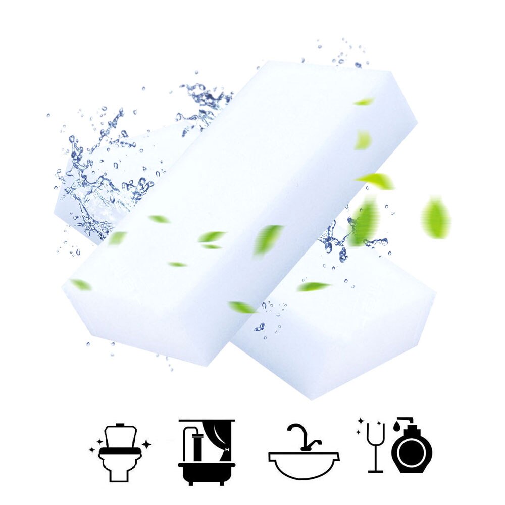 Esponja de melamina mágica para limpieza de platos, estropajo, goma de borrar, accesorios de cocina, 10 Uds.