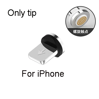 Złącze kabla magnetycznego Adapter kabla telefonu komórkowego Końcówki magnetyczne Micro USB Magnetyczna wtyczka ładowarki Adapter magnetyczny typu C: Black